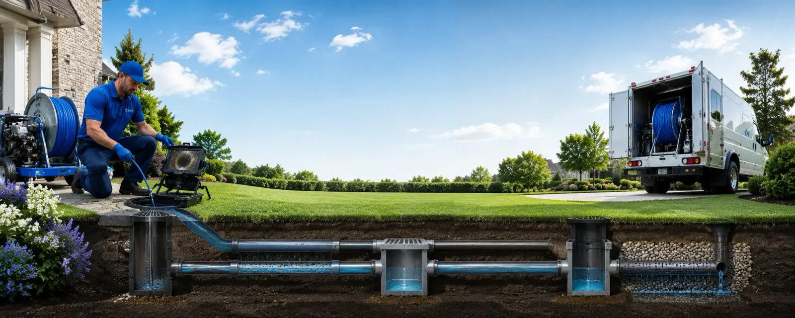 Outdoor drain cleaning information for Saugus, MA